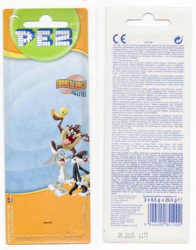 PEZ - Card MOC -Looney Tunes Active! - Tasmanian Devil - Teeth/Tongue - B