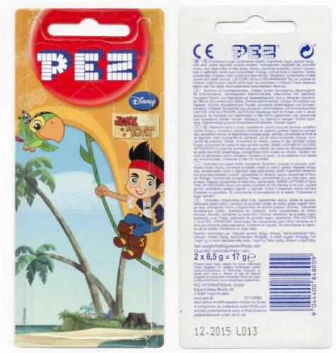 PEZ - Card MOC -Disney Movies - Jake and the Never Land Pirates - Jake