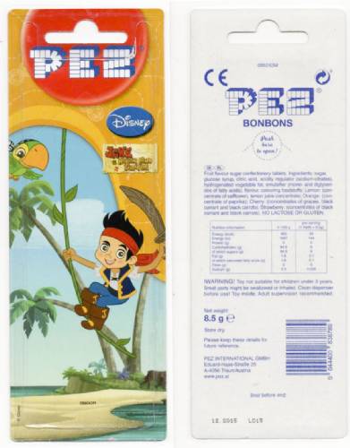 PEZ - Card MOC -Disney Movies - Jake and the Never Land Pirates - Skully