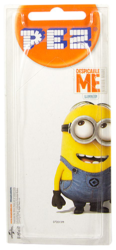 PEZ - Card MOC -Despicable Me - Minion Stuart - halfopen eye - A