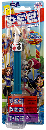 PEZ - Card MOC -Super Heroes - Super Hero Girls - DC - Harley Quinn