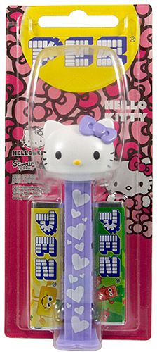 PEZ - Card MOC -Fullbody - Hello Kitty in Overalls - Sleeping purple