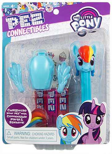 PEZ - Card MOC -My little Pony - Connectibles - Rainbow Dash