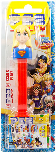 PEZ - Card MOC -Super Hero Girls - DC - Supergirl - with play code