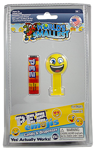 PEZ - Card MOC -PEZ Miscellaneous - World's smallest PEZ - Happy