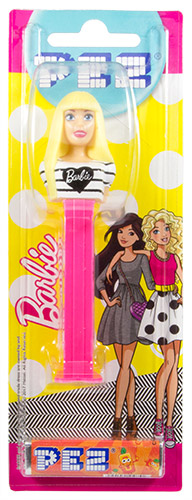 PEZ - Card MOC -Brand Characters - Barbie - Serie 2 - Barbie with t-shirt