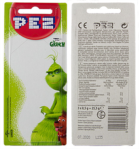 PEZ - Card MOC -Animated Movies and Series - Grinch - The Grinch