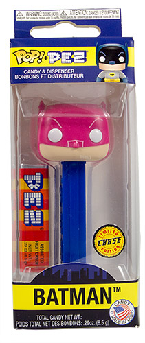 PEZ - Card MOC -DC Comics - Batman (Chase) - Pink Mask