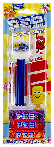 PEZ - Card MOC -PEZ Miscellaneous - Big E Puck RI - Rhode Island