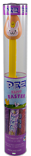 PEZ - Card MOC -Easter - Egg - Chicken on bunny