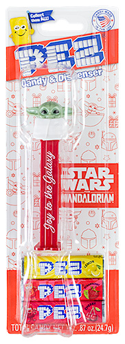 PEZ - Card MOC -Star Wars - The Mandalorian - Grogu - Joy to the Galaxy - A