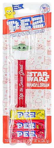 PEZ - Card MOC -Star Wars - The Mandalorian - Grogu - Up to Snow Good - A