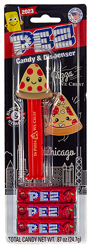 PEZ - Card MOC -Sweets & Snacks Expo - PEZ Treats Pizza - Year 2023