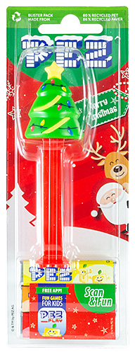 PEZ - Card MOC -Christmas - Christmas Tree - string of lights, with play code