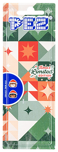 PEZ - Card MOC -PEZ Miscellaneous - Presenter Girl - Santa Hat / Light Skin Tone