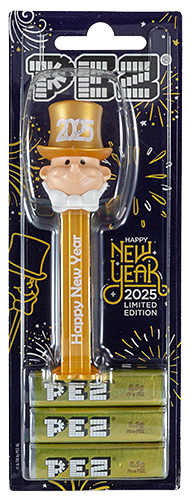 PEZ - Card MOC -PEZ Miscellaneous - Groom New Year 2025 - white bow - C