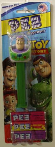 PEZ - Toy Story - Buzz Lightyear - white painted teeth, flesh skin