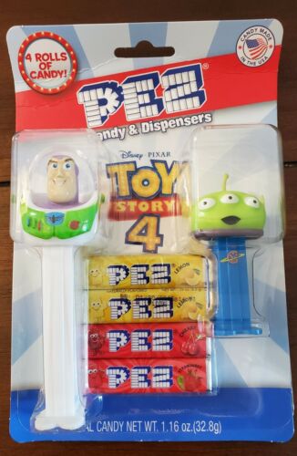 PEZ - Toy Story - Buzz Lightyear - white painted teeth, flesh skin