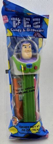 PEZ - Toy Story - Buzz Lightyear - white painted teeth, flesh skin