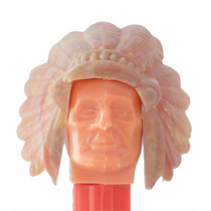 PEZ - Bi-Centennial - Indian Chief - Brown Headdress