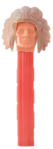 PEZ - Bi-Centennial - Indian Chief - Brown Headdress