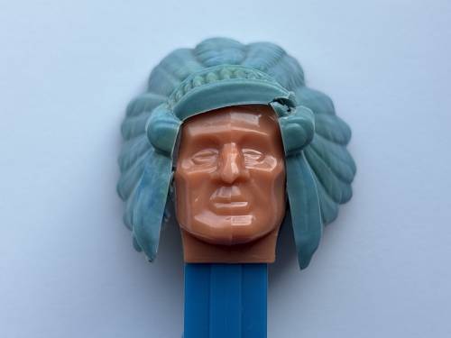 PEZ - Bi-Centennial - Indian Chief - Marbled Headdress