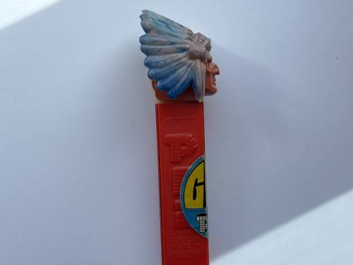 PEZ - Bi-Centennial - Indian Chief - Marbled Headdress