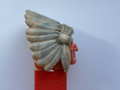 PEZ - Bi-Centennial - Indian Chief - Marbled Headdress