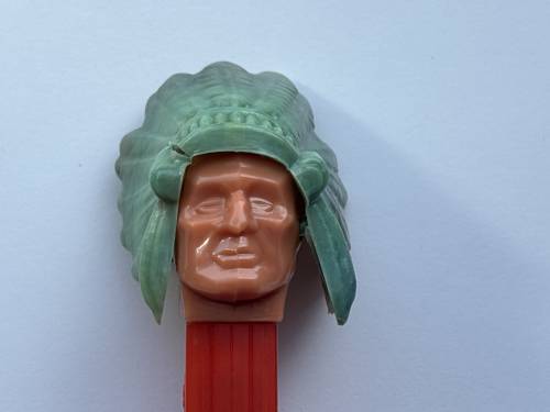 PEZ - Bi-Centennial - Indian Chief - Marbled Headdress
