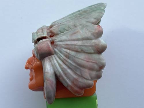 PEZ - Bi-Centennial - Indian Chief - Marbled Headdress