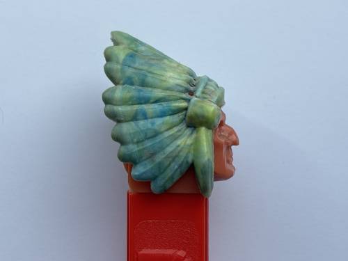 PEZ - Bi-Centennial - Indian Chief - Marbled Headdress