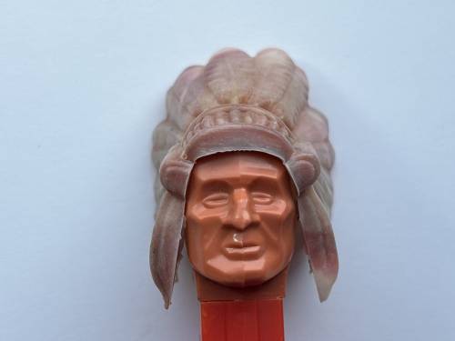 PEZ - Bi-Centennial - Indian Chief - Marbled Headdress