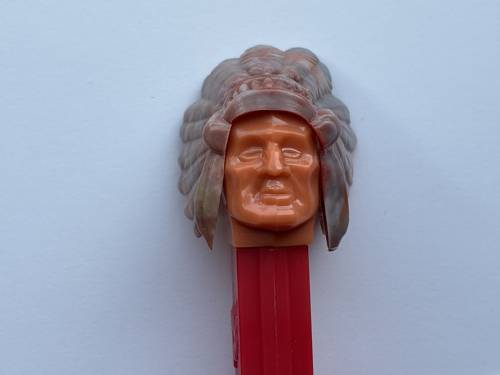 PEZ - Bi-Centennial - Indian Chief - Marbled Headdress