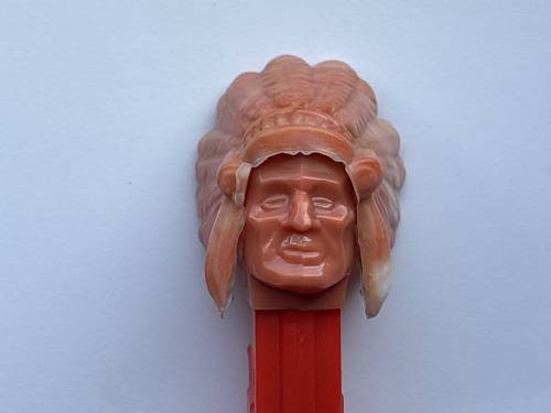 PEZ - Bi-Centennial - Indian Chief - Marbled Headdress