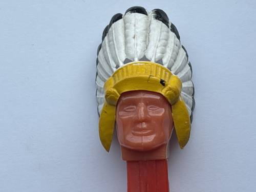 PEZ - Bi-Centennial - Indian Chief - Yellow Headdress