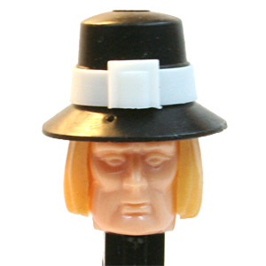 PEZ - Bi-Centennial - Pilgrim - Light Face, White Hatband
