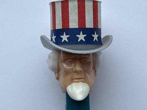 PEZ - Bi-Centennial - Uncle Sam - Light Face, White Hair