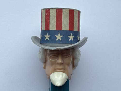 PEZ - Bi-Centennial - Uncle Sam - Light Face, White Hair
