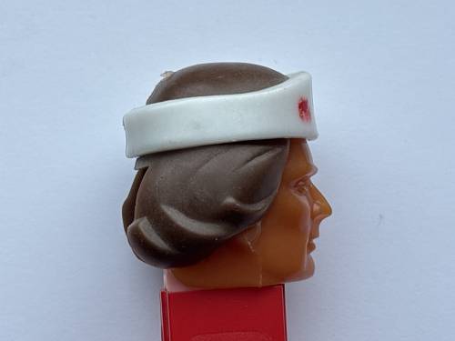 PEZ - Bi-Centennial - Wounded Soldier - Dark Tan Face