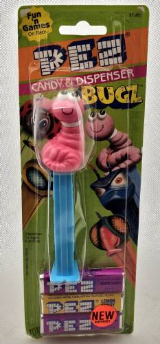 PEZ - Bugz - Worm - Pink Head