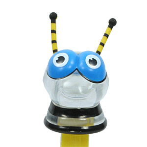 PEZ - Bugz - Crystal Collection - Baby Bee - Clear Crystal Head