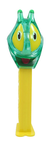 PEZ - Bugz - Crystal Collection - Grasshopper - Green Crystal Head