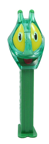 PEZ - Bugz - Crystal Collection - Grasshopper - Green Crystal Head