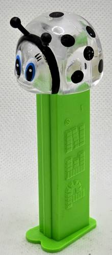 PEZ - Bugz - Crystal Collection - Ladybug - Clear Crystal Head