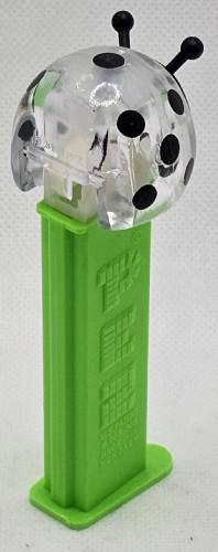 PEZ - Bugz - Crystal Collection - Ladybug - Clear Crystal Head