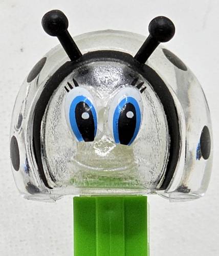 PEZ - Bugz - Crystal Collection - Ladybug - Clear Crystal Head