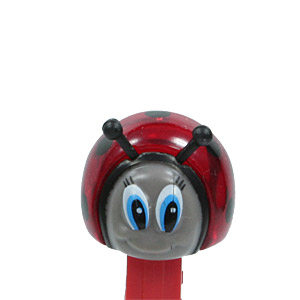 PEZ - Bugz - Crystal Collection - Ladybug - Red Crystal Head