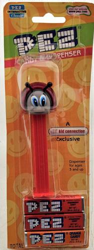 PEZ - Bugz - Crystal Collection - Ladybug - Red Crystal Head
