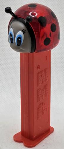PEZ - Bugz - Crystal Collection - Ladybug - Red Crystal Head