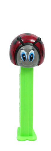 PEZ - Bugz - Crystal Collection - Ladybug - Red Crystal Head